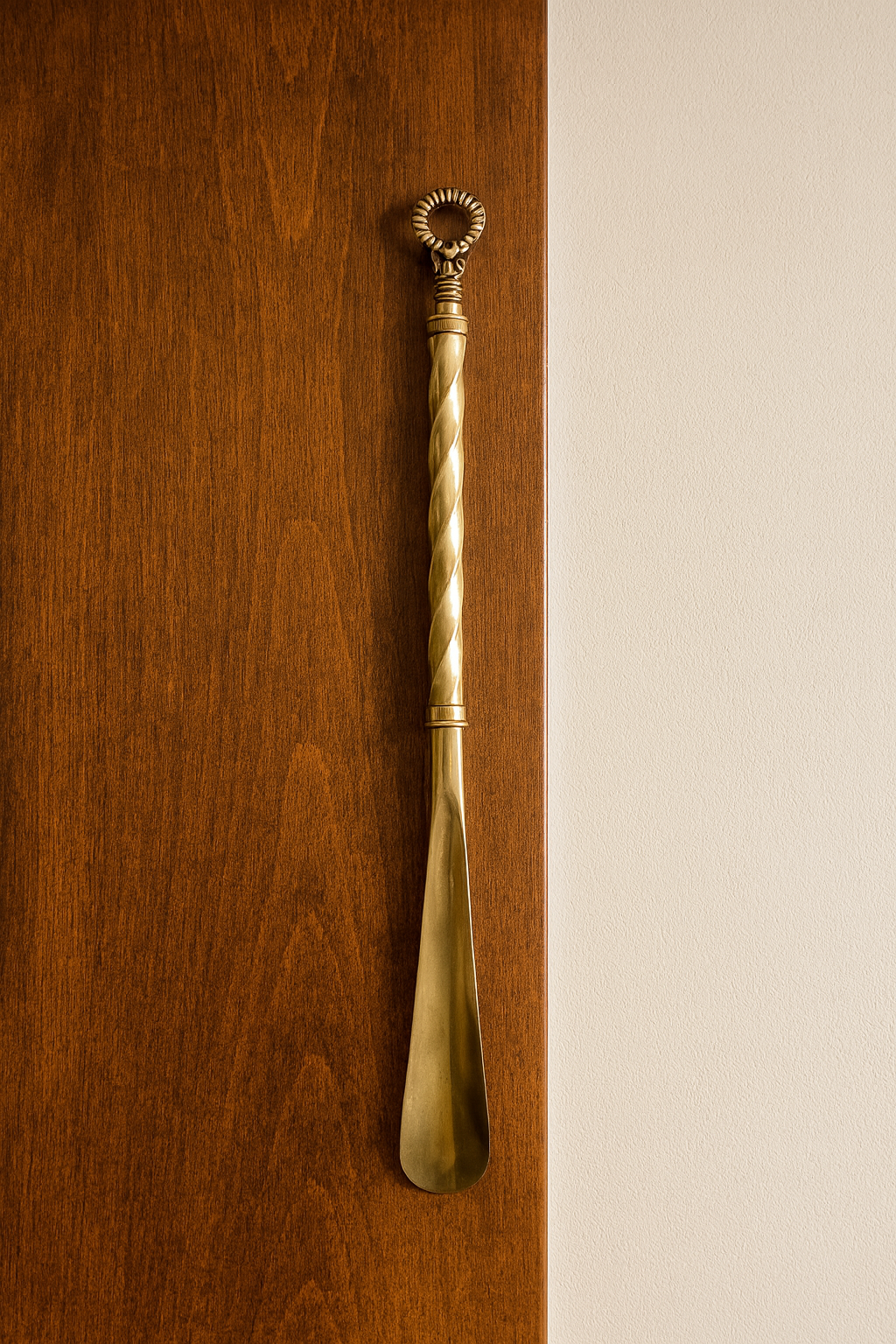 Royal Brass Long Shoe Horn – Lion Ring Edition